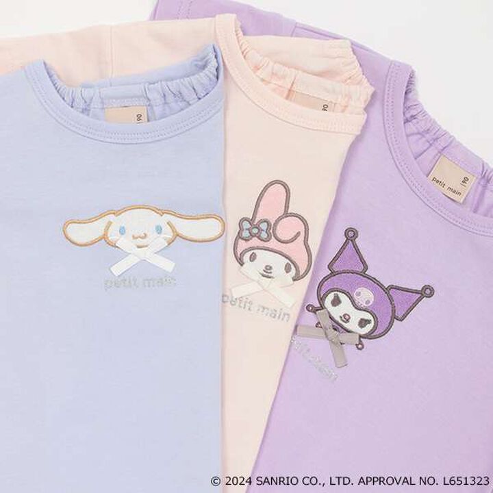 Sanrio Characters Motif T-Shirt (Kids),Light pink, medium image number 14