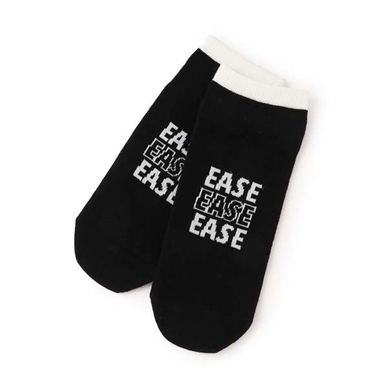 Front Logo Sneaker-Length Socks,Black, large image number 0
