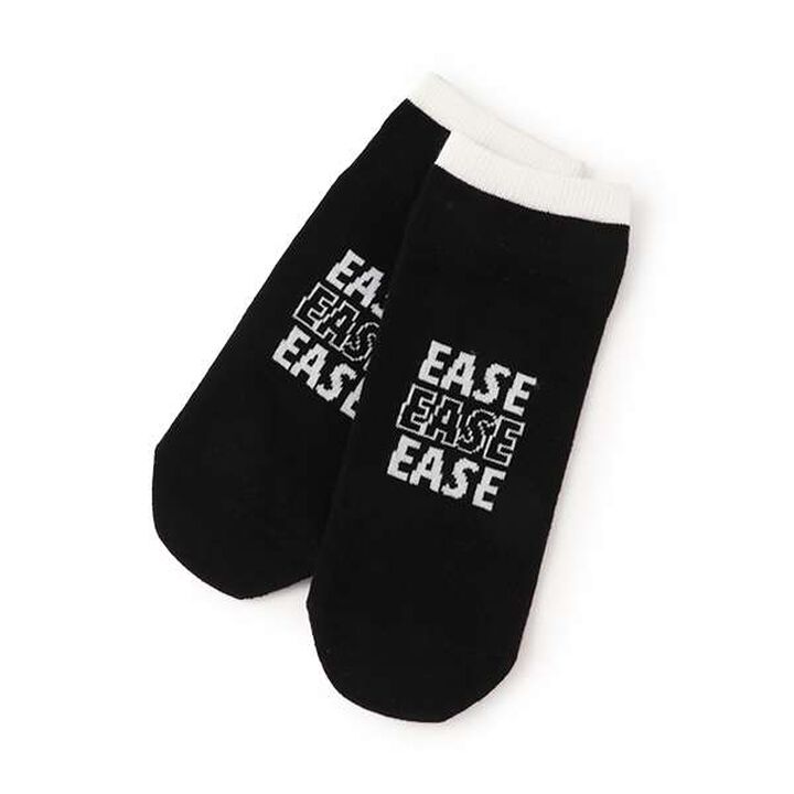 Front Logo Sneaker-Length Socks,Black, medium image number 0
