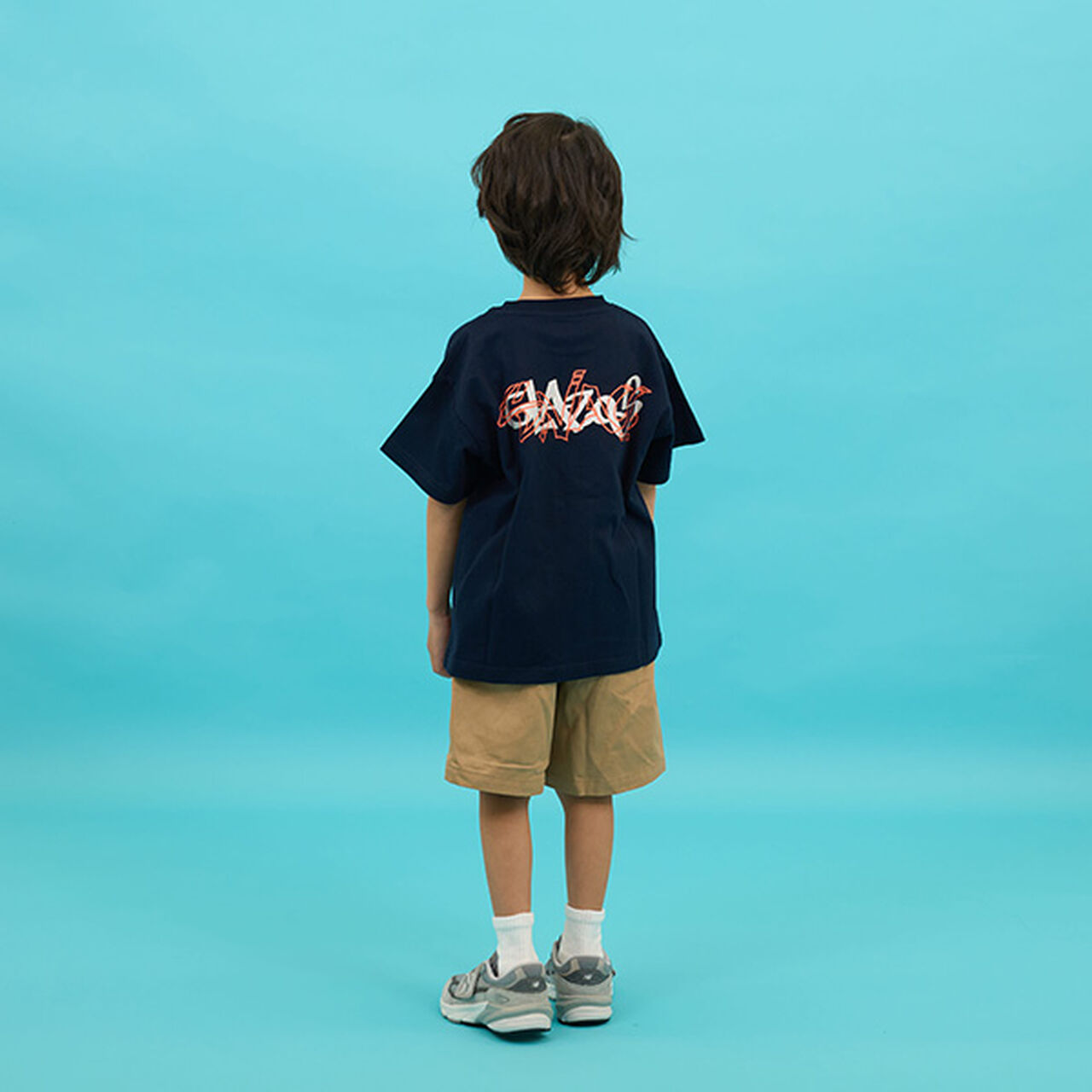 [SKIT0LY] Heavyweight Jersey Graffiti Printed T-Shirt,Navy, large image number 8