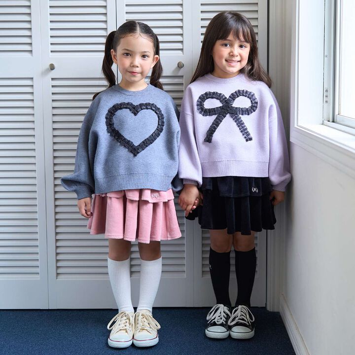 Plush Velour Coordinatable Tiered Skirt,Black, medium image number 39