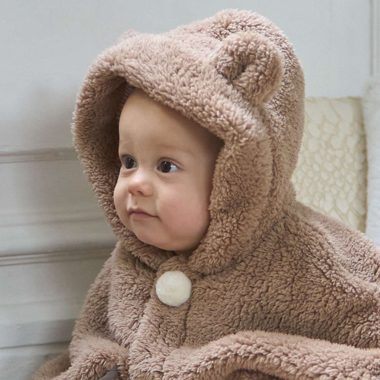 [Antibacterial Deodorant] 2 WAY Animal Boa Cape,Mocha tea, large image number 2