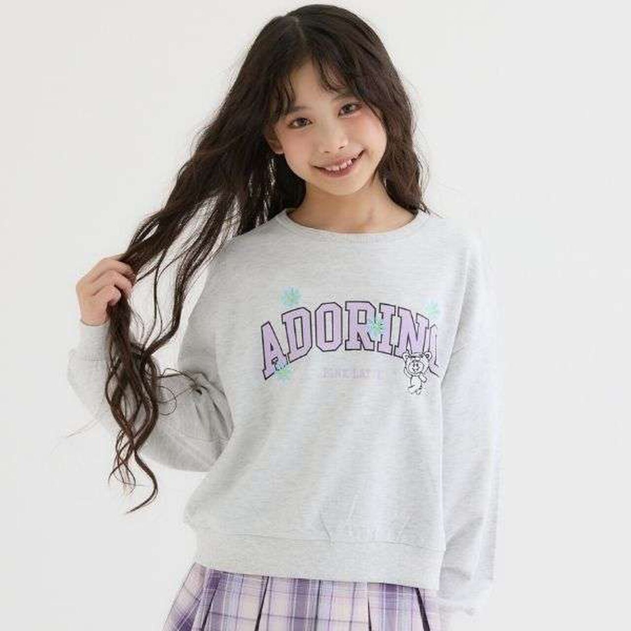 [Favi Baby] 100% Cotton College Fleece Sweatshirt,Mint, large image number 6