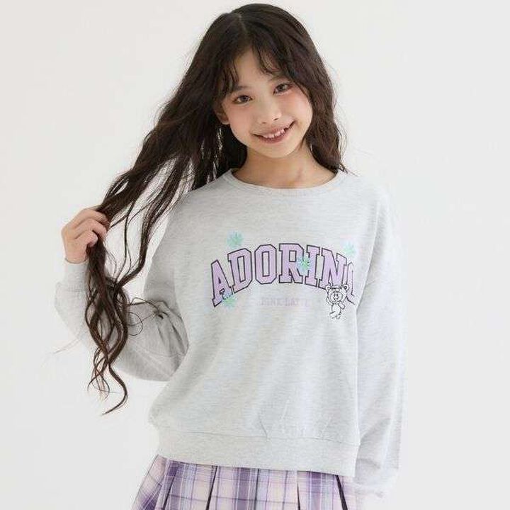 [Favi Baby] 100% Cotton College Fleece Sweatshirt,Mint, medium image number 6