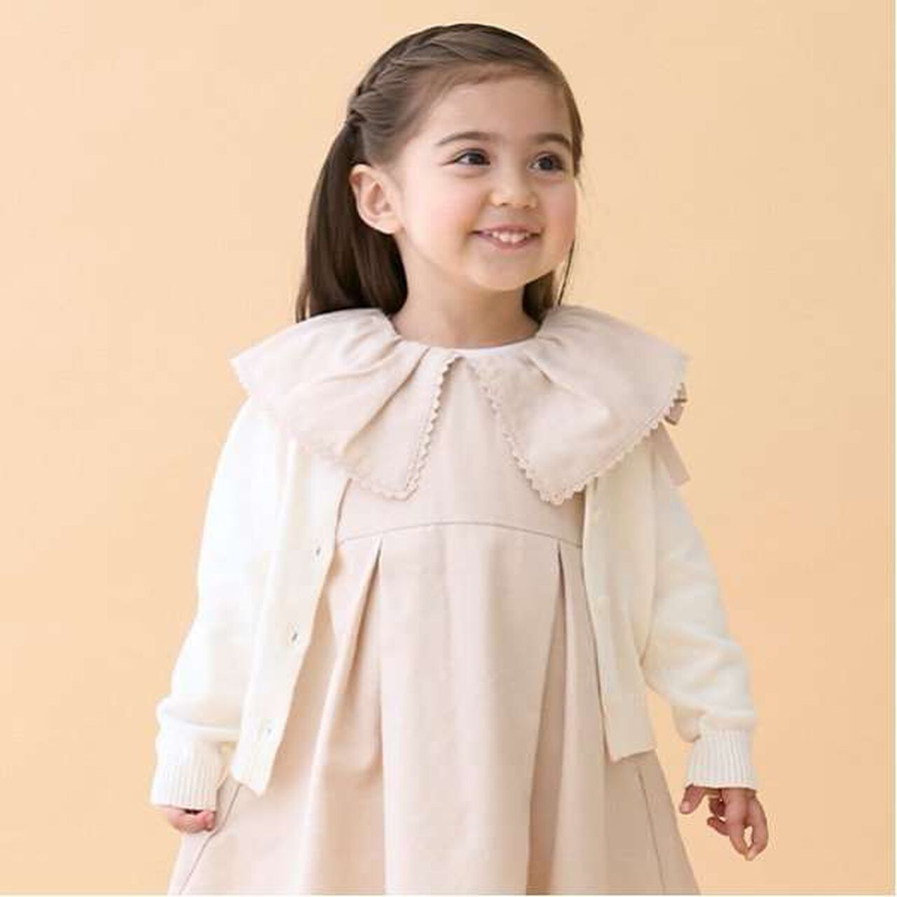 Ribbon Knit Cardigan,Sax blue, large image number 19