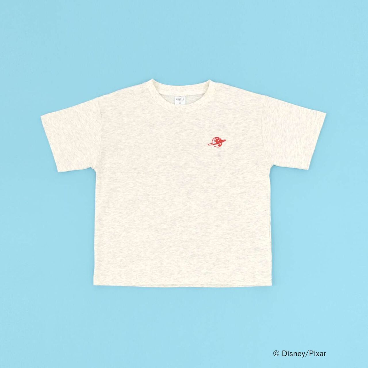 [Disney-Pixar-Toy Story] Alien Wide Short Sleeve T-Shirt,Milky white, large image number 8