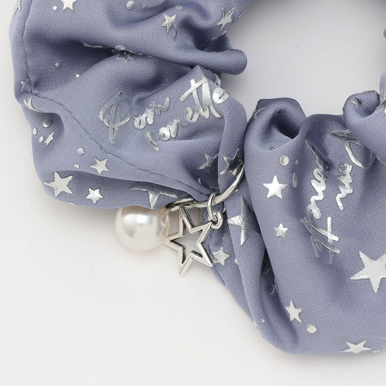 Star All-Over Print Scrunchie,Black, large image number 8