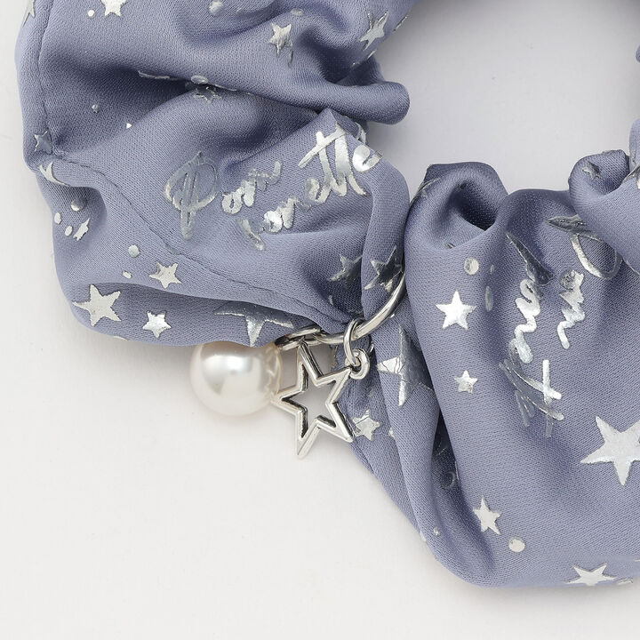 Star All-Over Print Scrunchie,Black, medium image number 8