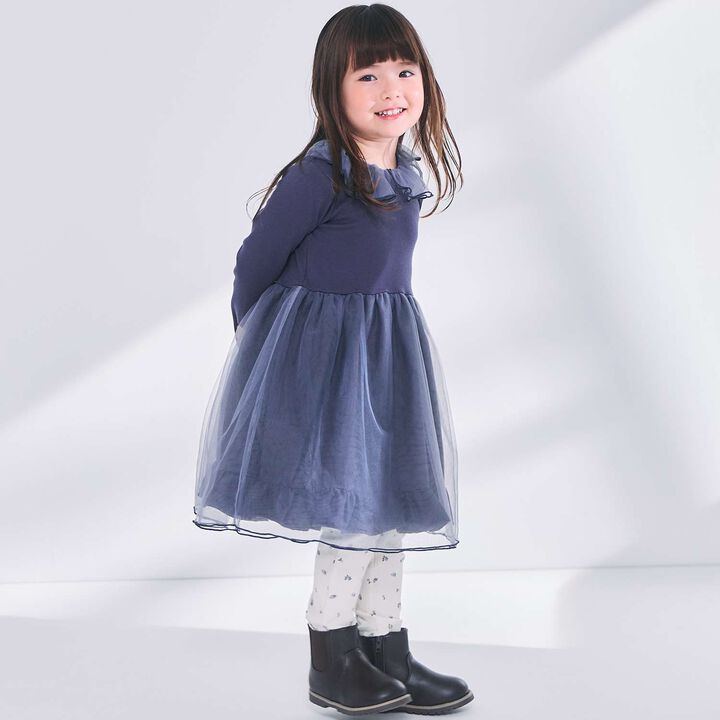 Tulle Docking One-Piece Dress,, medium