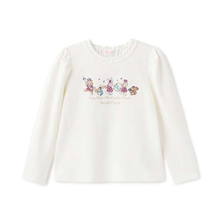 Drum Corps Appliqu&eacute; Long-Sleeve T-Shirt,Pink, medium image number 9