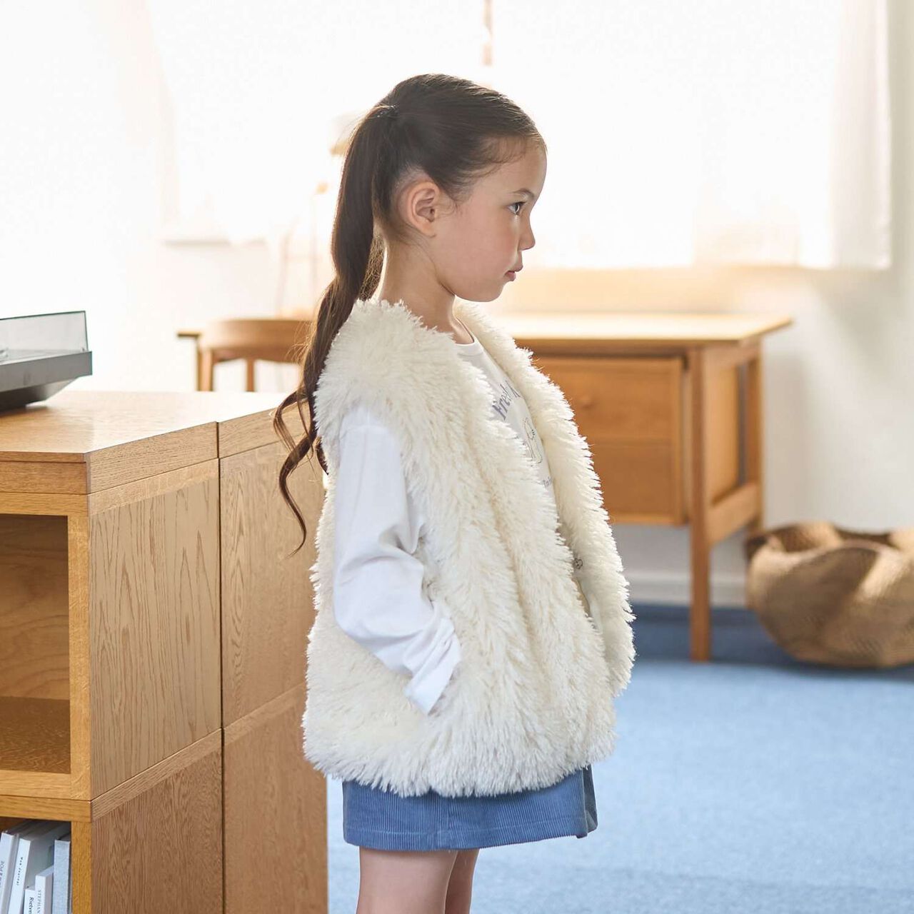 Fluffy and Soft Halloween Fur Vest,Mint, large image number 22