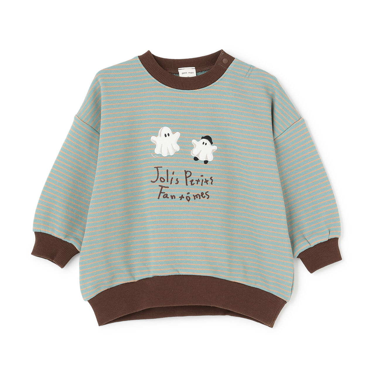 Ghost Graphic Sweatshirt,Mint, large image number 0