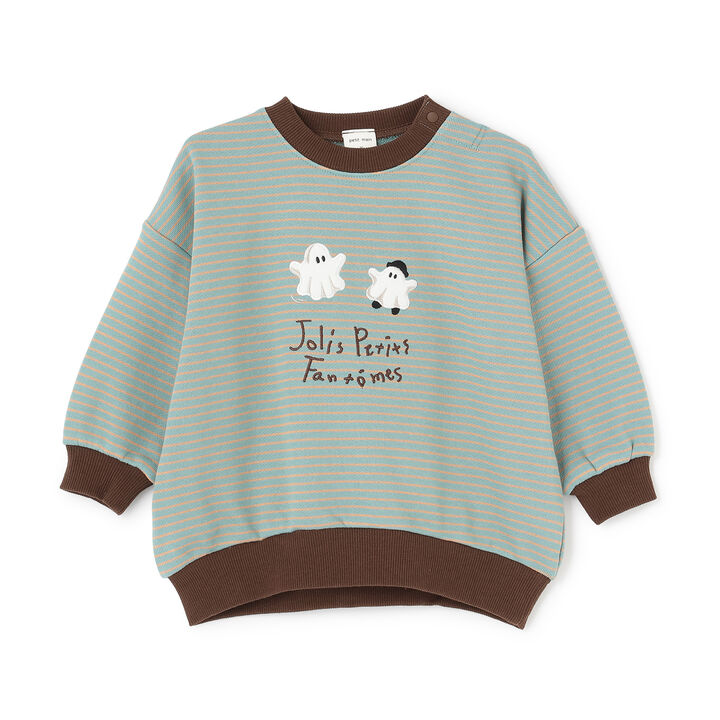 Ghost Graphic Sweatshirt,Mint, medium image number 0
