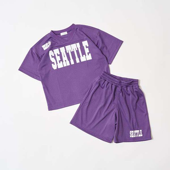 [Set Up Compatible] V-Neck Mesh Top,Purple, medium image number 22