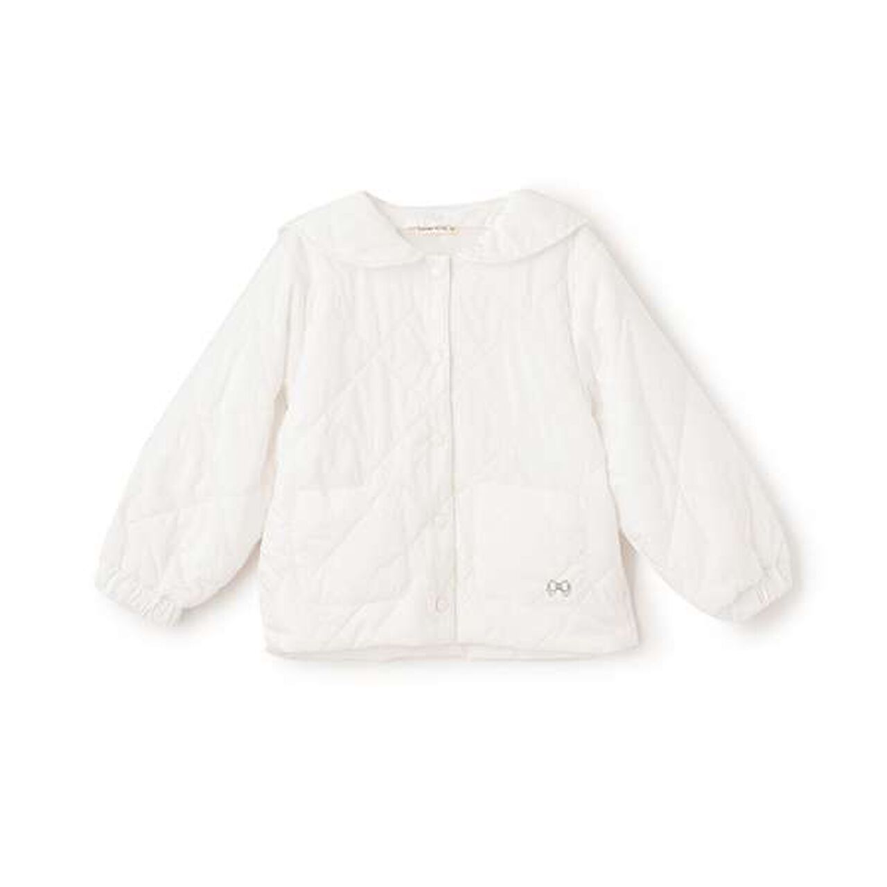 Quilted Bomber Jacket with Removable Sailor Collar,Charcoal gray, large image number 1