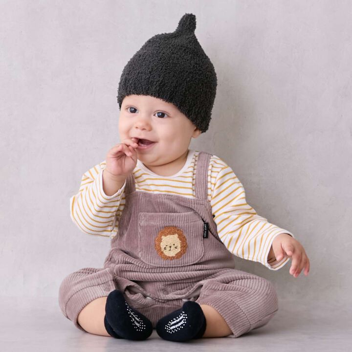 Animal-Style Overall Coverall,Beige, medium image number 0