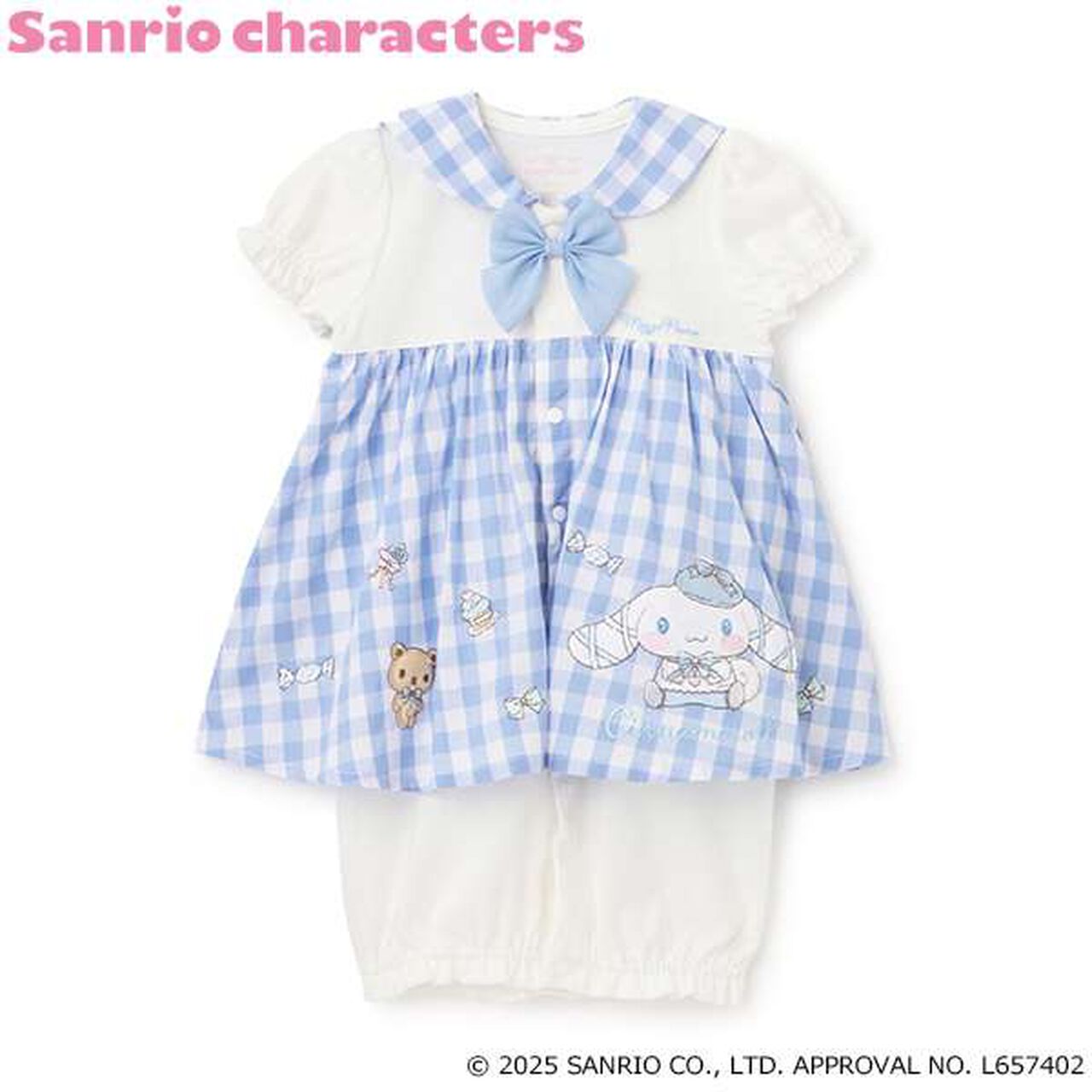 [My Melody & Cinnamoroll] Sailor Short-Sleeve 2 Way All-in-One,Pink, large image number 16