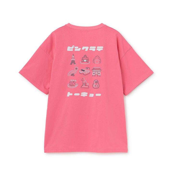 [Tokyo Limited] Pink Latte Tokyo Big T-Shirt, 100% Cotton,Pink, medium image number 10