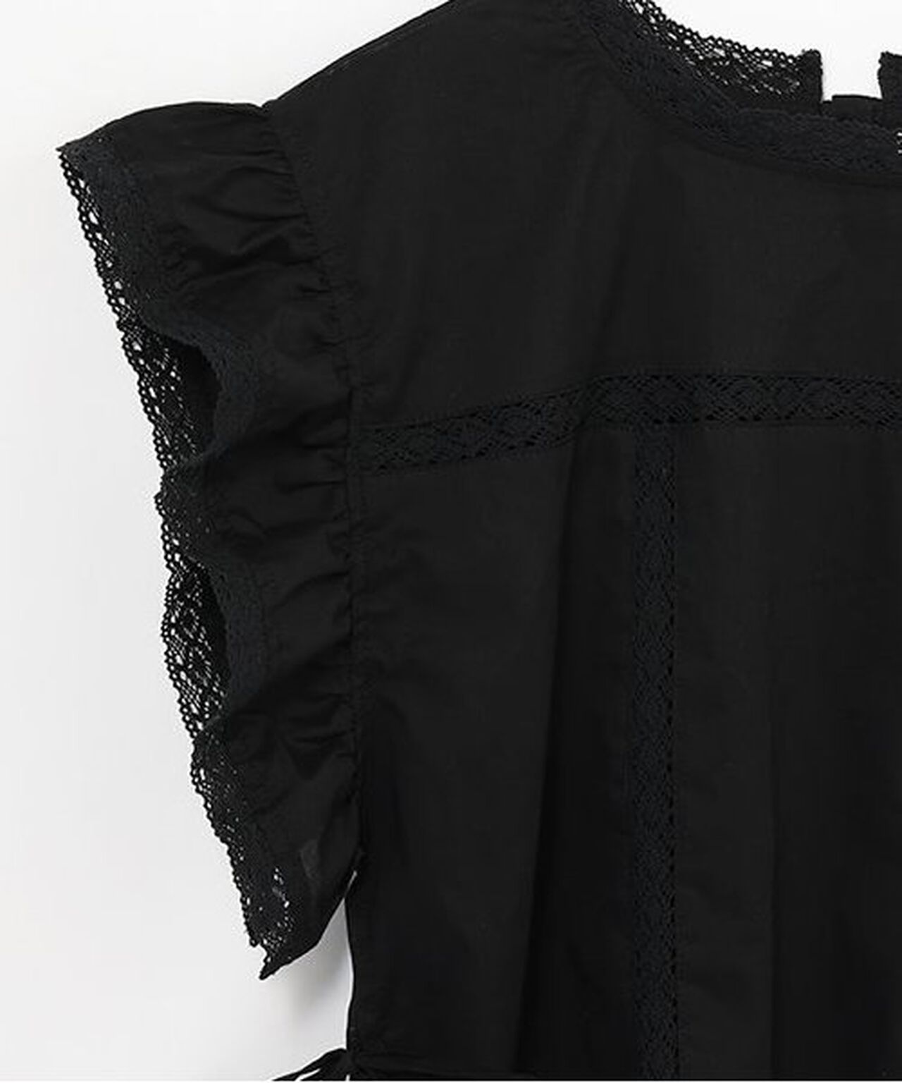 Cotton Lace Blouse,Off white, large image number 10