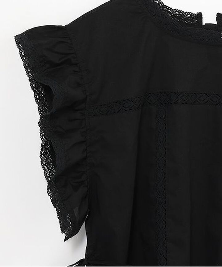 Cotton Lace Blouse,Off white, medium image number 10