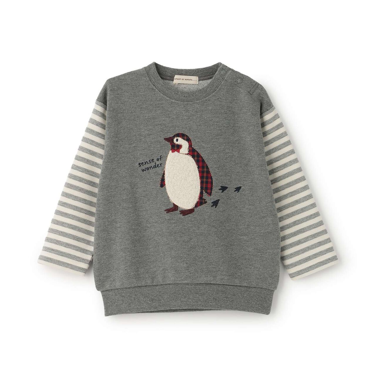 Penguin Sweatshirt,Charcoal gray, large image number 0