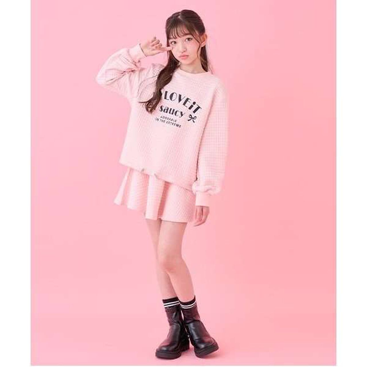 Back Panel Skirt (with Shorts),Off white, large image number 7