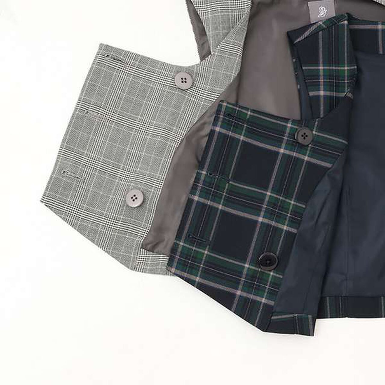 Best × Pleated Skirt-Pants Outfit Set,Navy, large image number 17