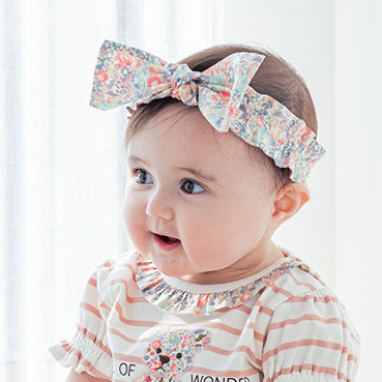 Liberty Big Ribbon Headband,Pink, large image number 0