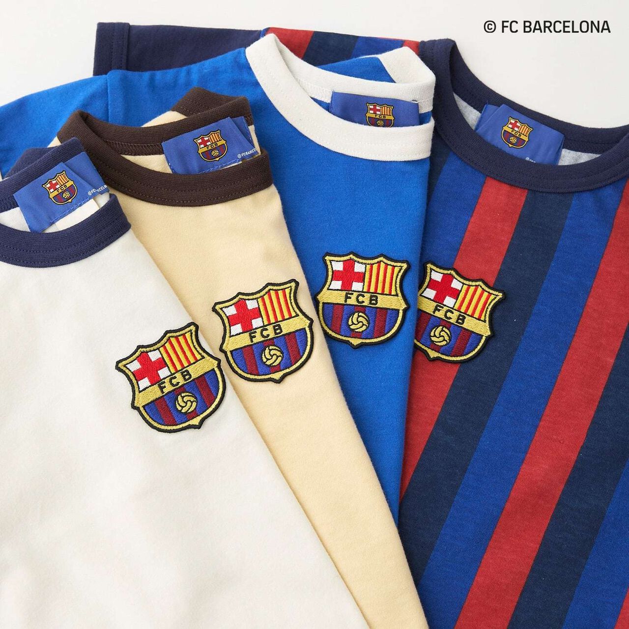 [FC BARCELONA] 接觸涼感布章T恤,深棕色, large image number 21