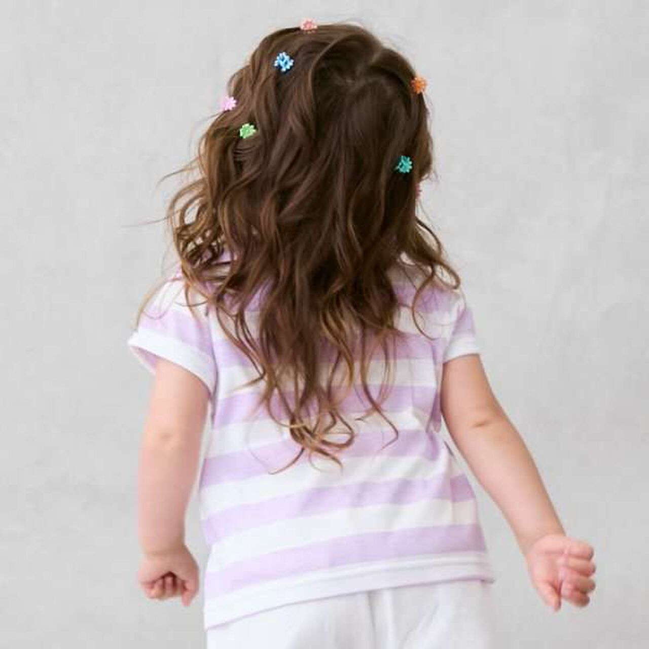 [Gabby] Striped T-Shirt,Black, large image number 1