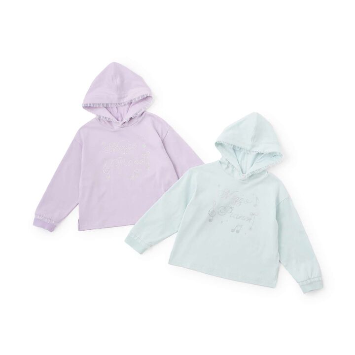 Sparkling Note Logo Parka T-Shirt,Lavender, medium image number 6