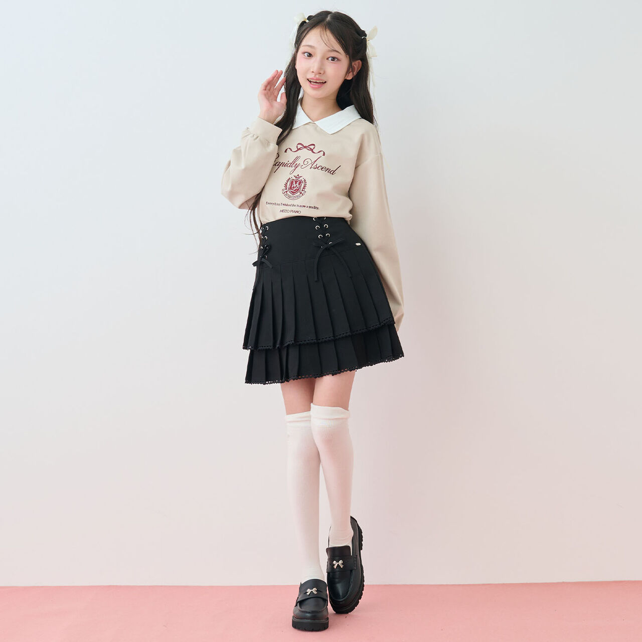 [Antibacterial Deodorizing] Logo Embroidered Knee-High Socks,Gray, large image number 18