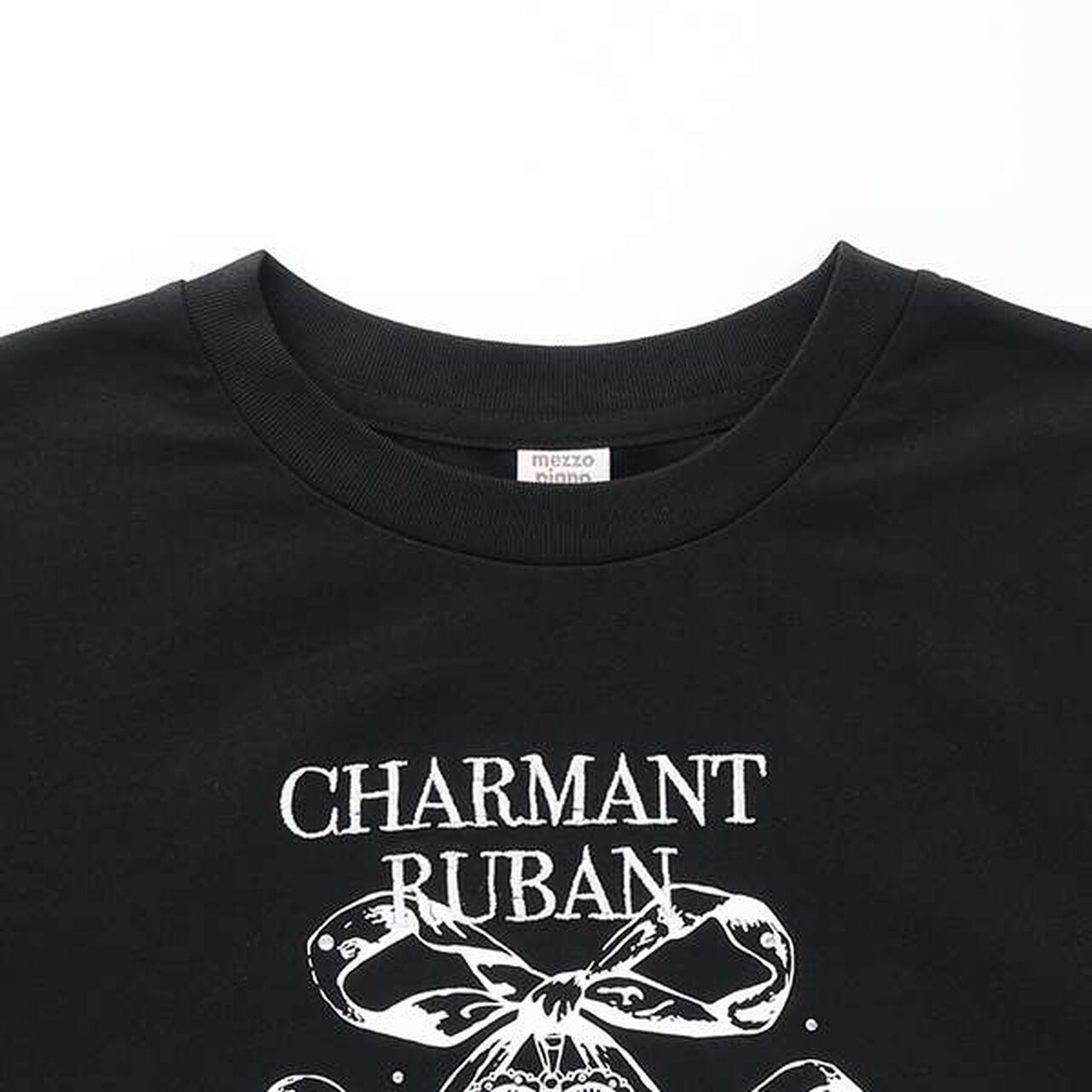 Drawstring Sleeve Ribbon Long-Sleeve T-Shirt,Off white, large image number 8