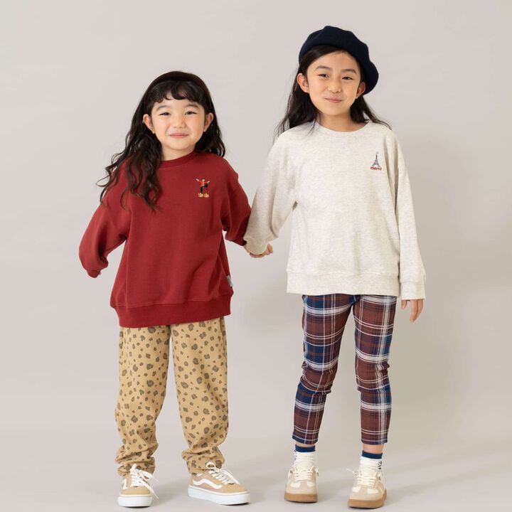 [Matching with Dad Outfit] [365D.] Sweatshirt City Icon Embroidered Wide Pullover,Yellow, medium image number 4