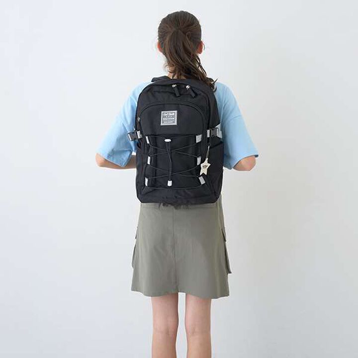Casual Backpack with Charm,Black, medium image number 22
