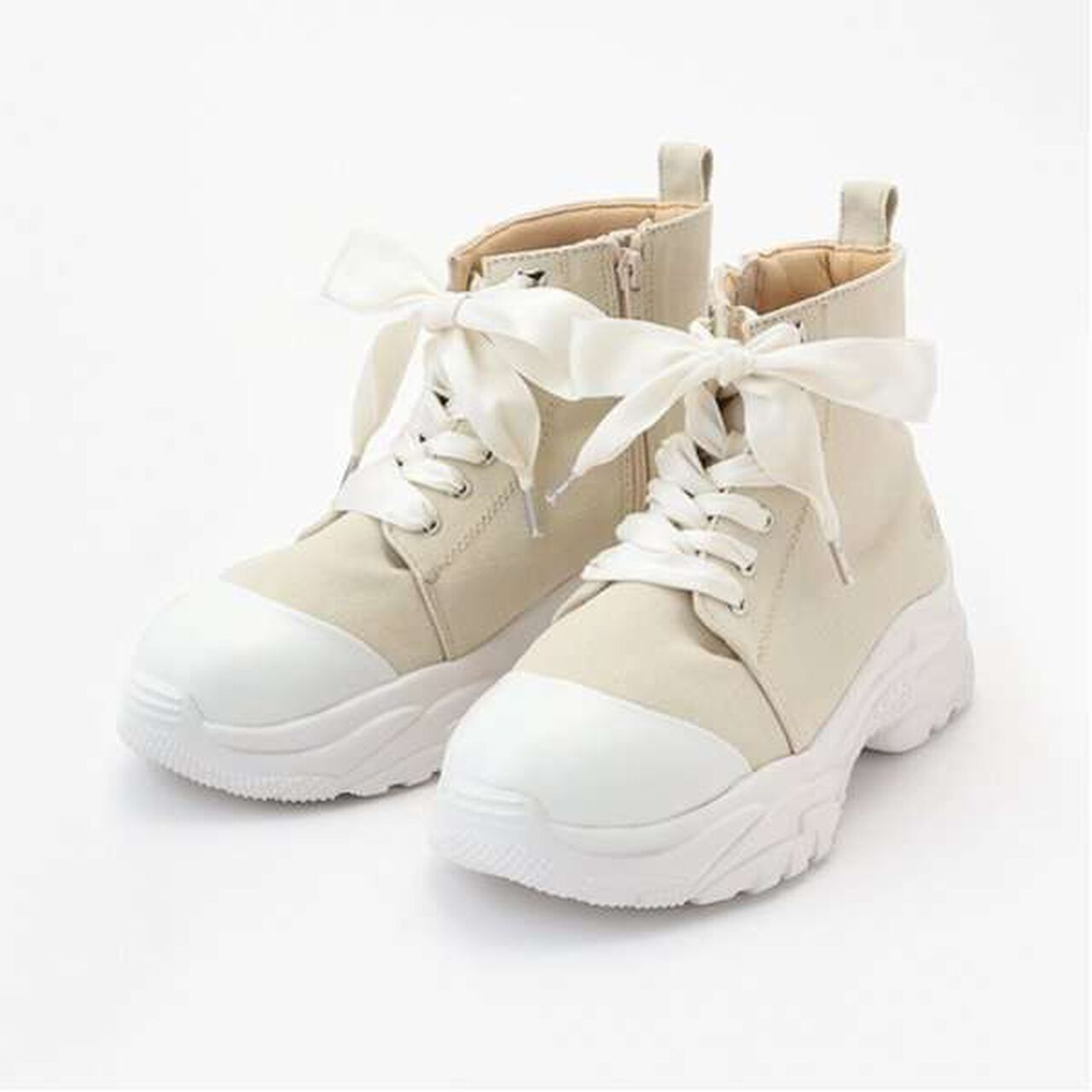 Platform High-Top Sneakers,Black, large image number 20