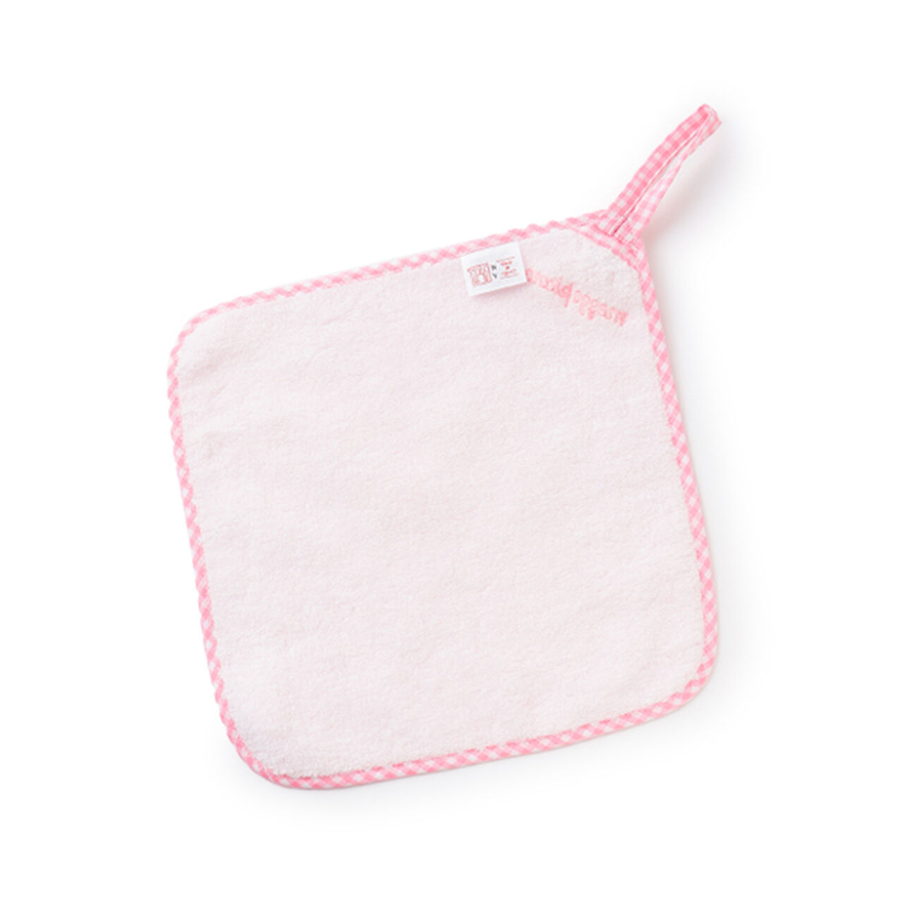 Towel with Rabbit Mascot,Light pink, large image number 1