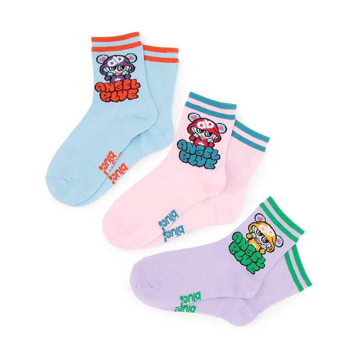 [Angel Blue] Mr. Nakamura Parka Socks,Light pink, medium image number 4