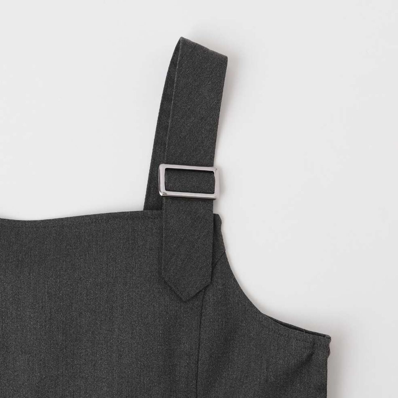 Pleated Jumper Skirt,Charcoal gray, large image number 5