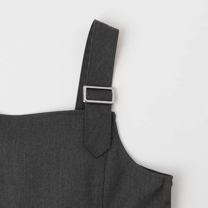 Pleated Jumper Skirt,Charcoal gray, medium image number 5