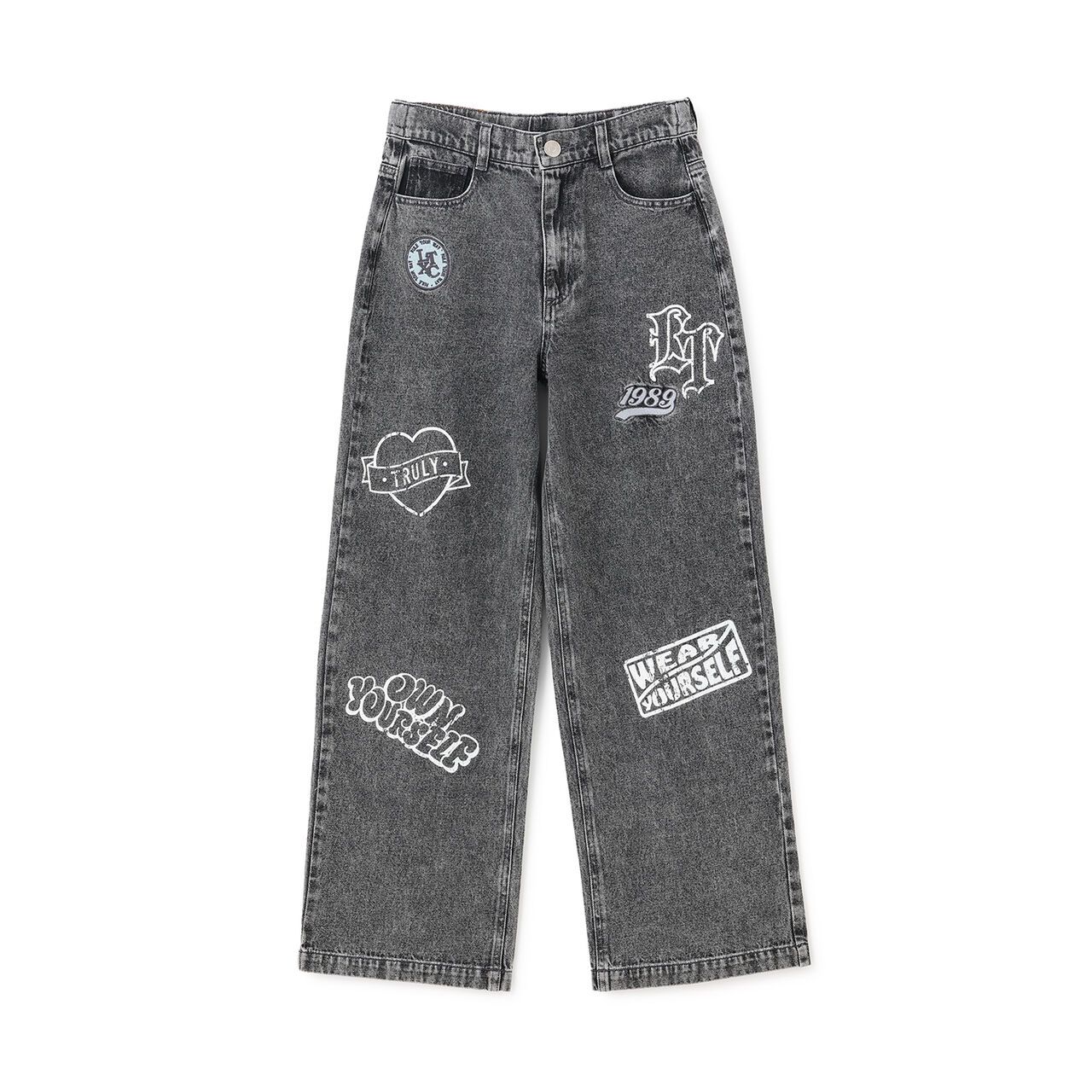[LTXC] Patch Design Denim Pants,Gray, large image number 8
