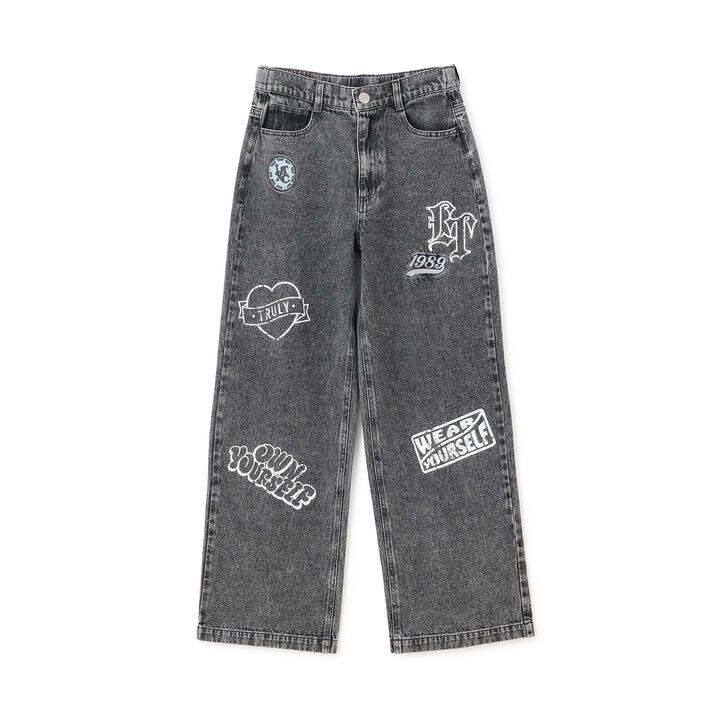 [LTXC] Patch Design Denim Pants,Gray, medium image number 8