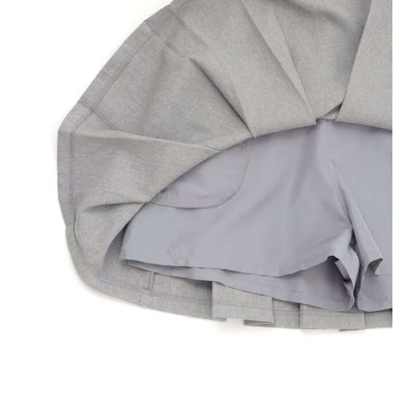 Graduation Attire Box Pleated Skirt-Pants,Light gray, large image number 4