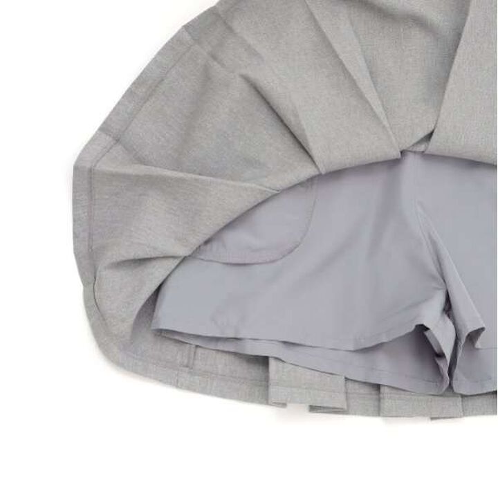 Graduation Attire Box Pleated Skirt-Pants,Light gray, medium image number 4