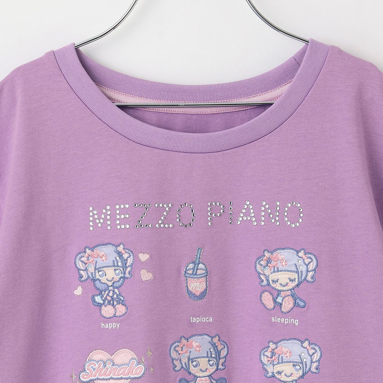 Shinako-chan Roleplay Short Sleeve T-Shirt for Adults,Purple, large image number 2