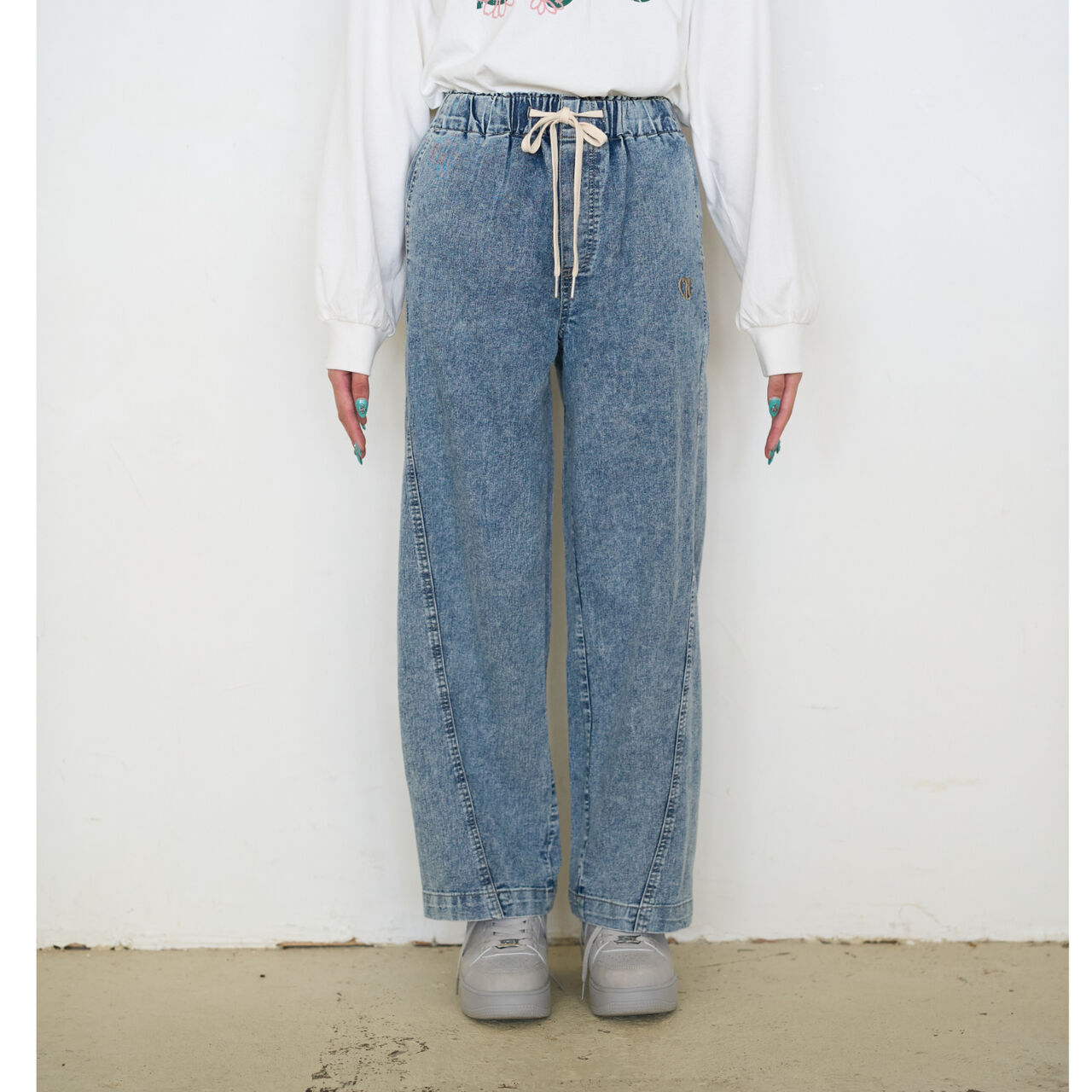 [ME DENIM] Stretch Quick-Dry Easy Pull-On Pants,Gray, large image number 15