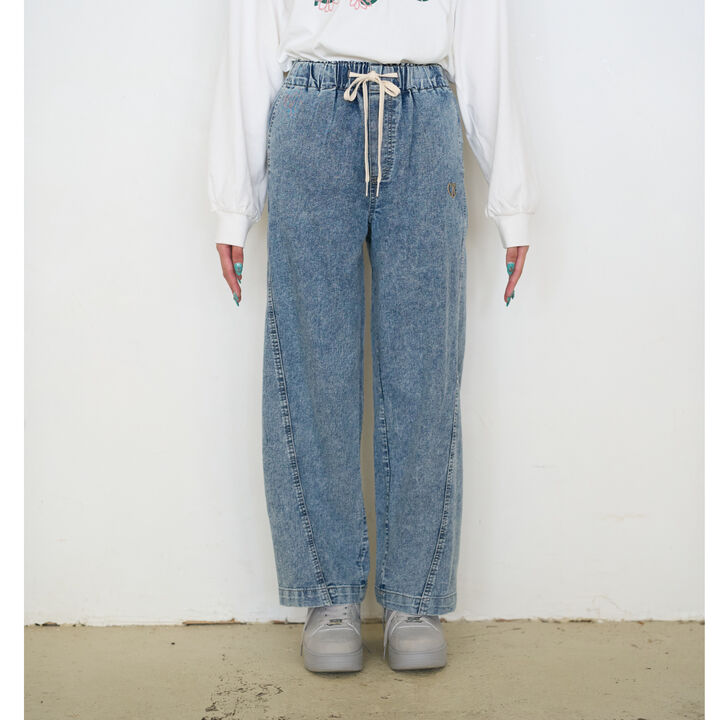 [ME DENIM] Stretch Quick-Dry Easy Pull-On Pants,Gray, medium image number 15