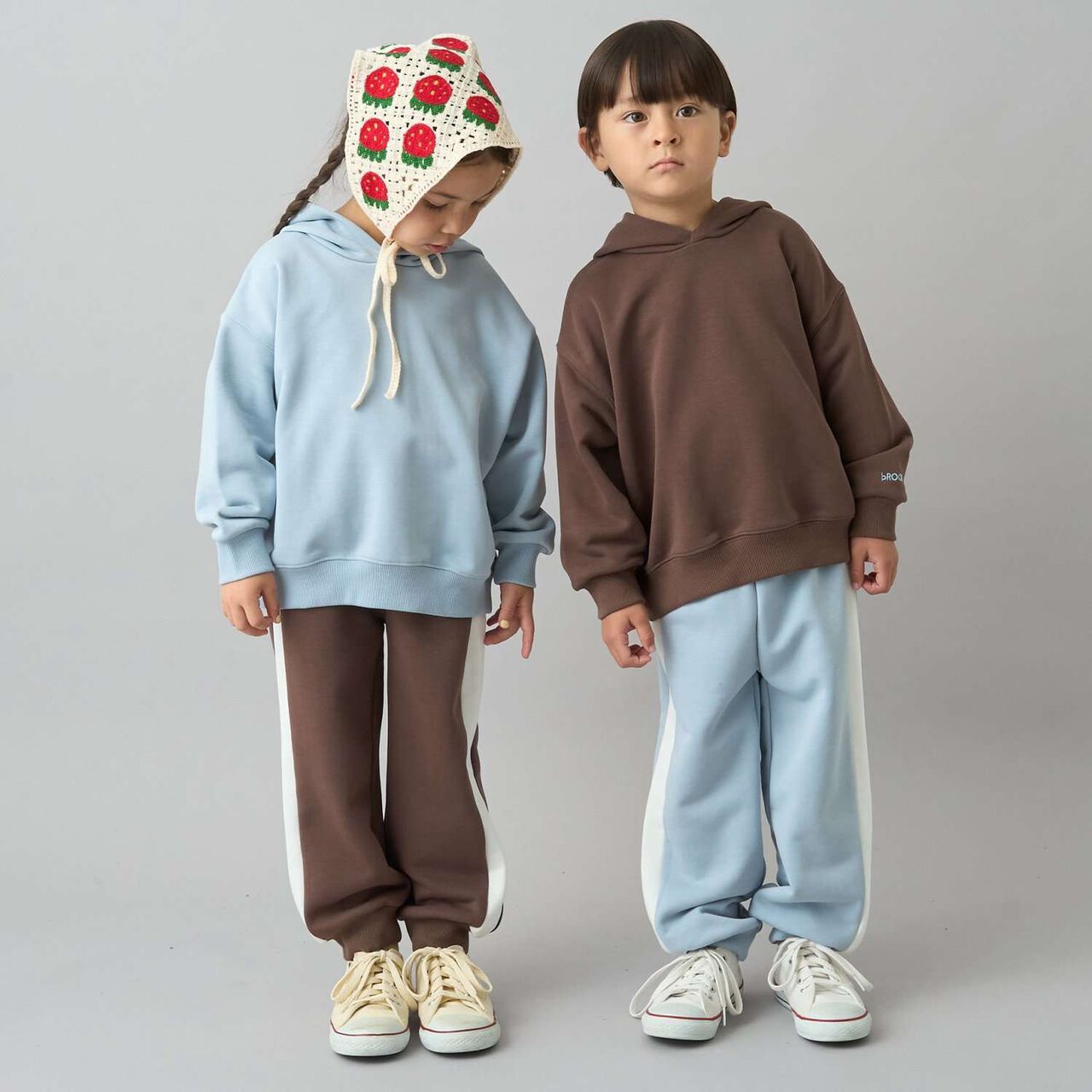 [Daily Standard Wear] [Quick-Dry Absorbent] Loose Fit Side Line Sweatpants,Blue gray, large image number 33