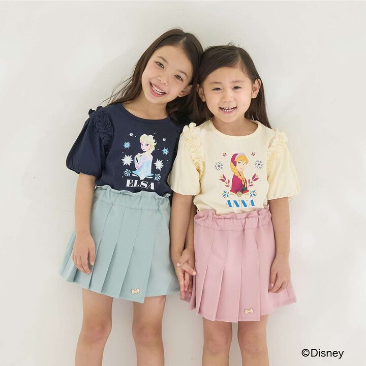 [Disney Frozen] 100% Cotton Sherbet Jersey Puff Sleeve T-Shirt [Kids Girls] UV Cool Touch Shape-Retaining,Lavender, medium image number 24