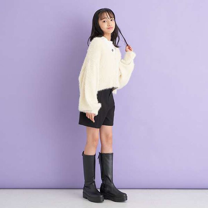 Warm Fleece-Lined Shorts,Navy, medium image number 14